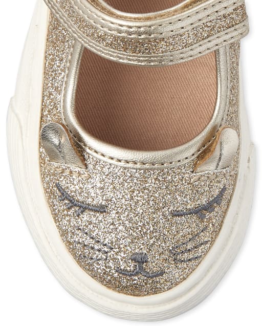 glitter cat shoes