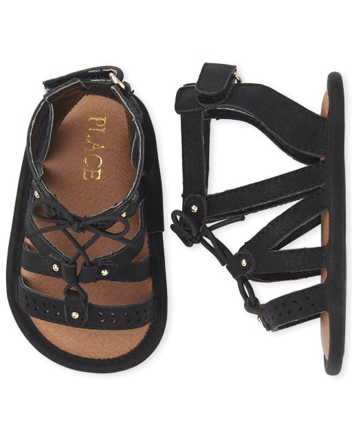 baby girl white gladiator sandals