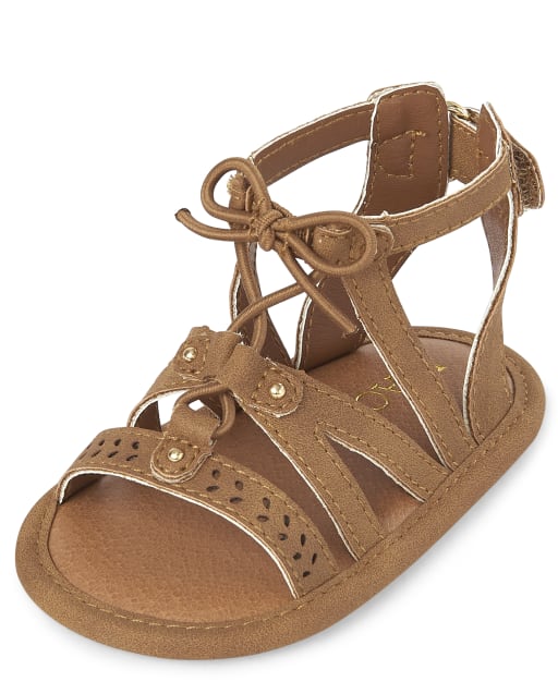 Baby Girls Studded Gladiator Sandals