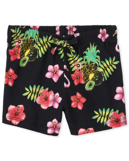 Baby And Toddler Girls Mix And Match Tropical Flamingo Shorts