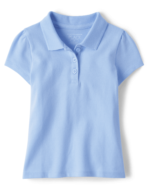 Toddler Girls Uniform Pique Polo