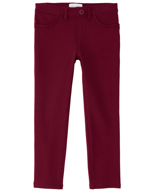 Girls Uniform Ponte Knit Pull On Jeggings