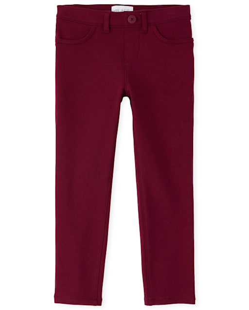 Girls Uniform Ponte Knit Jeggings - Slim