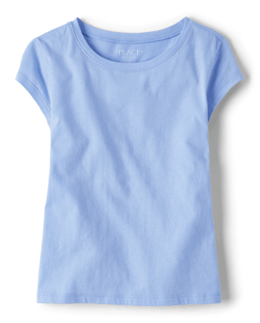 Girls Uniform Short Sleeve Basic Layering Tee