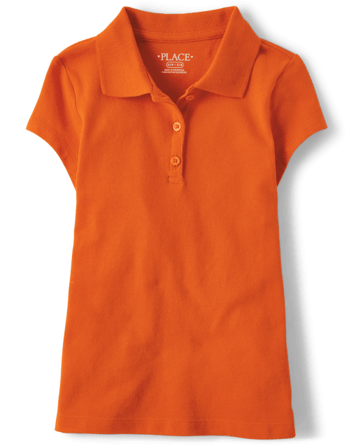 Girls Uniform Pique Polo