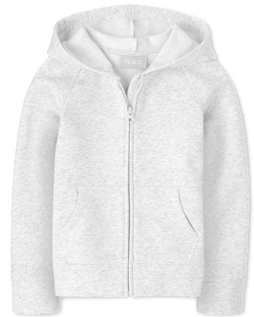 Girls Fleece Zip Up Hoodie