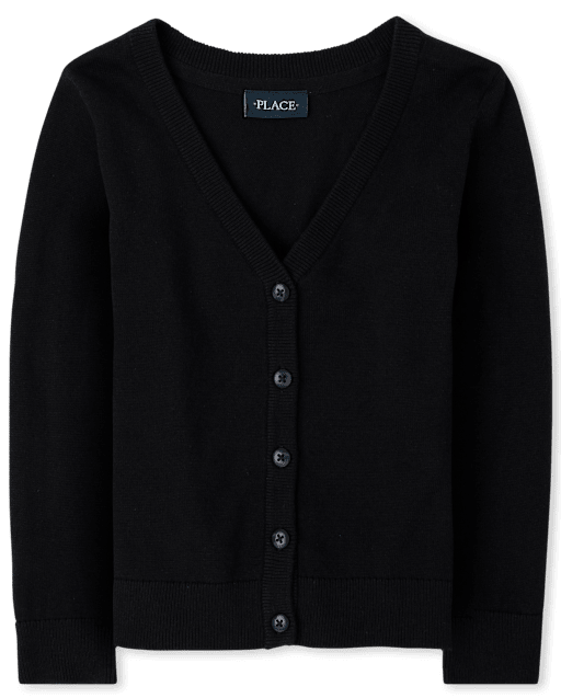 Girls V-Neck Cardigan