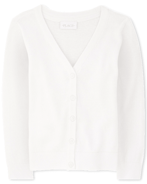 Cardigan à col en V pour fille
