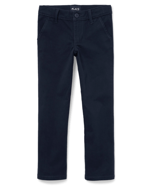 Girls Uniform Stain And Wrinkle Resistant Stretch Skinny Chino Pants - Slim