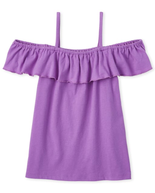 Top con hombros descubiertos y volante Mix And Match para niñas