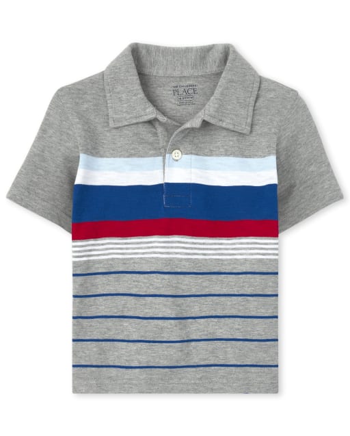 Baby And Toddler Boys Striped Jersey Polo