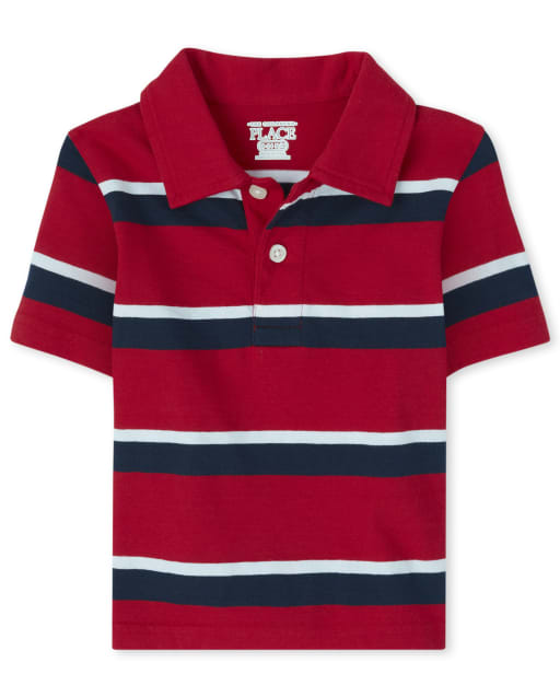 Baby And Toddler Boys Uniform Striped Jersey Polo