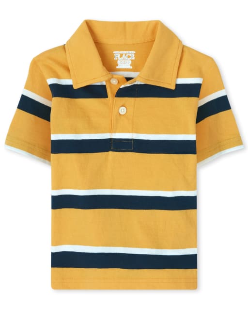 Baby And Toddler Boys Uniform Striped Jersey Polo