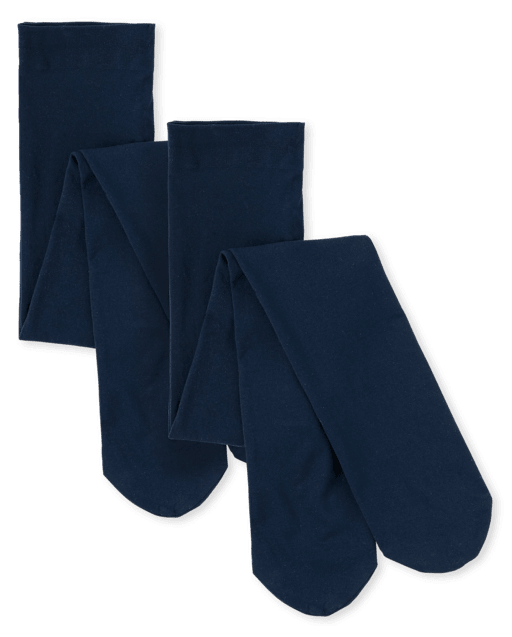Girls Microfiber Tights 2-Pack