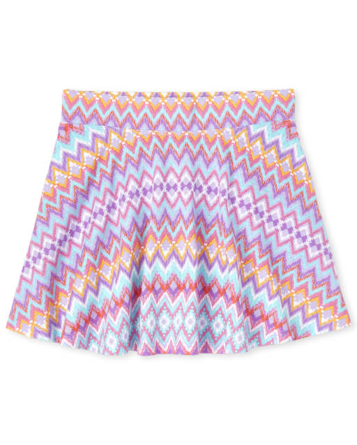 Girls Mix And Match Print Skort