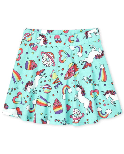 Girls Mix And Match Print Skort