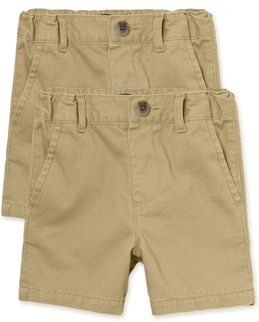 Baby And Toddler Boys Uniform Chino Shorts 2-Pack