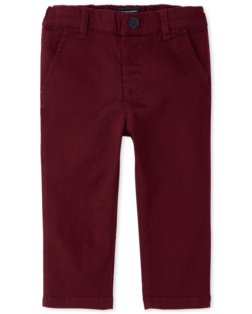 Baby And Toddler Boys Uniform Stretch Straight Chino Pants