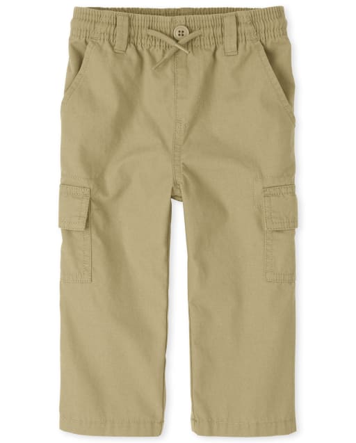 Baby And Toddler Boys Uniform Woven Pull On Cargo Pants
