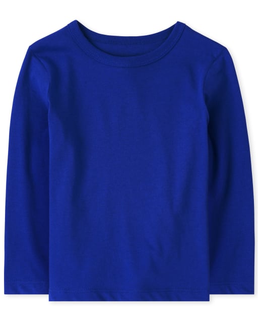 Camiseta básica con capas de uniforme para bebés y niños pequeños