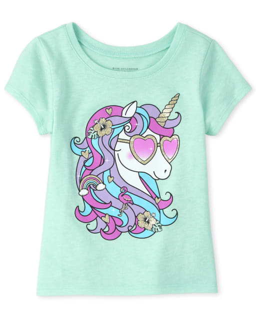 childrens place unicorn shirt