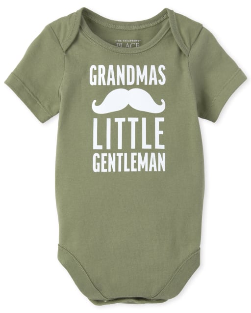 Baby Boys Grandma's Gentleman Graphic Bodysuit