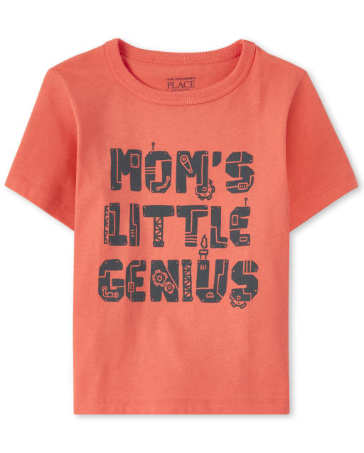 Baby And Toddler Boys Mom's Genius Graphic Tee