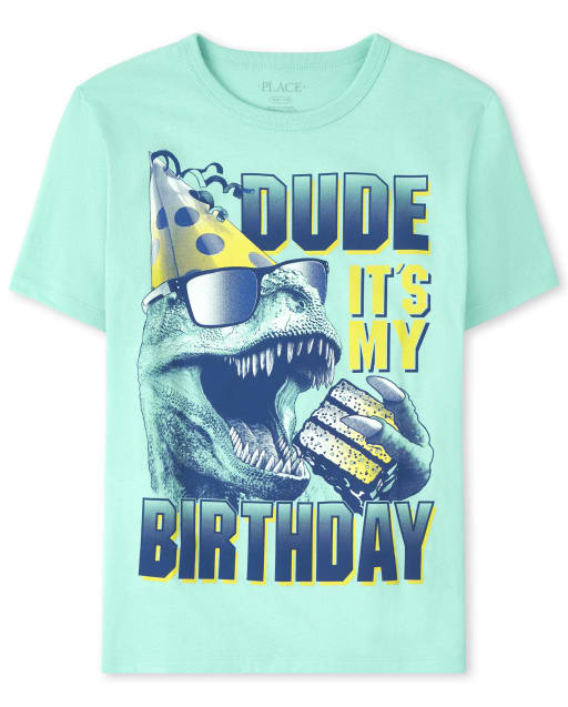 Boys Birthday Dino Graphic Tee