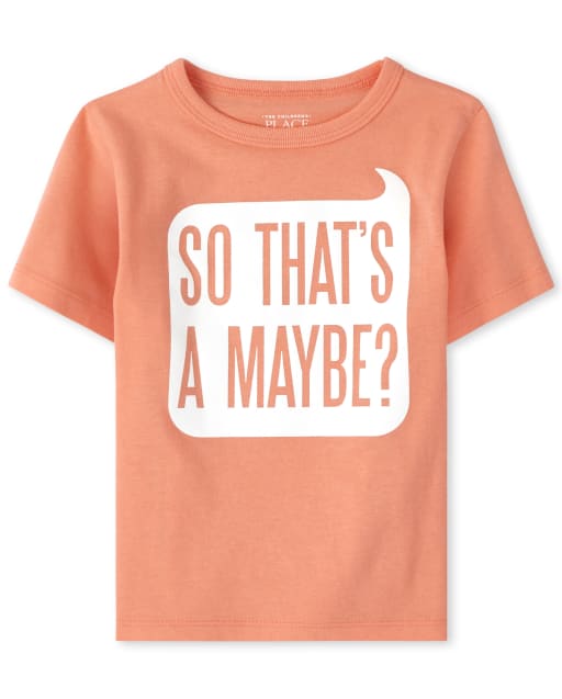 T-shirt graphique peut-être pour bébés et tout-petits garçons