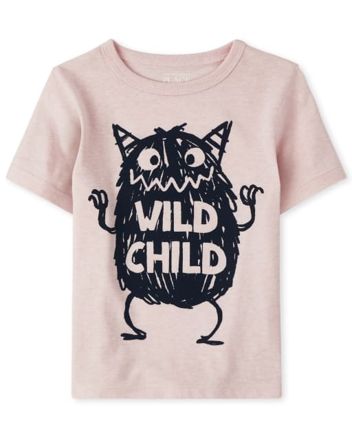 Baby And Toddler Boys Wild Child Monster Graphic Tee