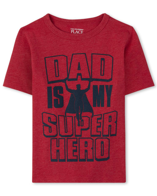 Baby And Toddler Boys Dad Superhero Graphic Tee