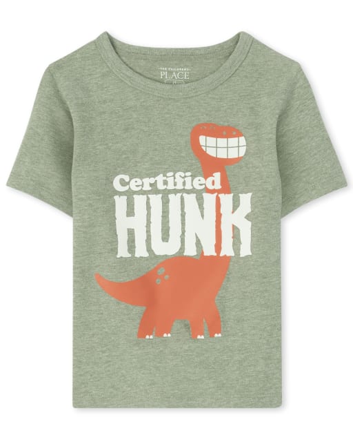 Baby And Toddler Boys Dino Hunk Graphic Tee