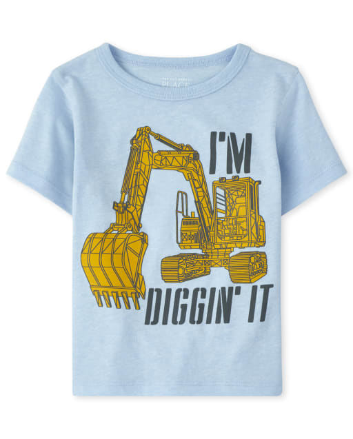 Baby And Toddler Boys Diggin It Graphic Tee