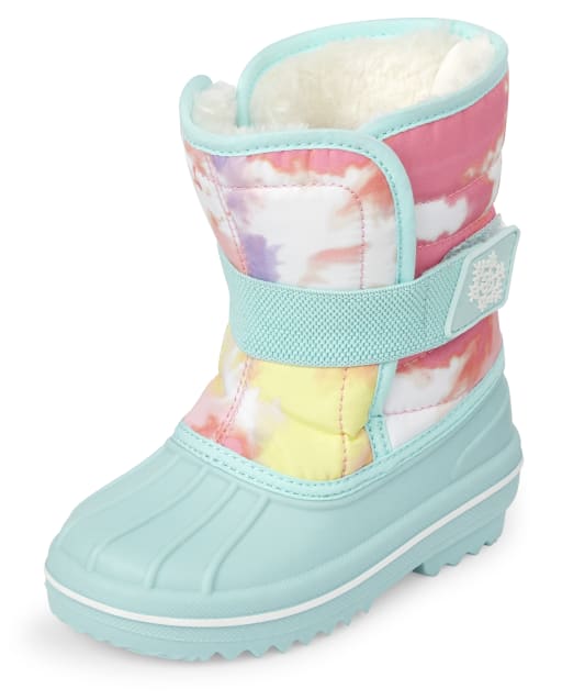 Toddler Girls Tie Dye Snow Boots