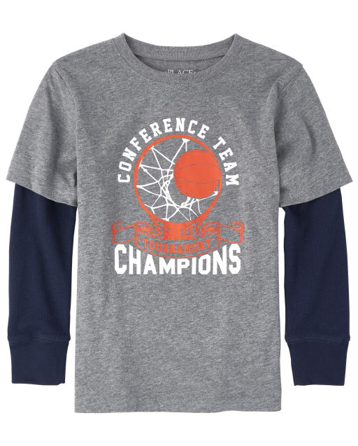 Boys Graphic Thermal 2 In 1 Top