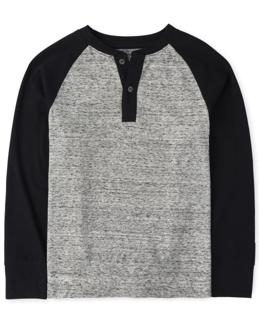 Haut raglan Henley pour garçon