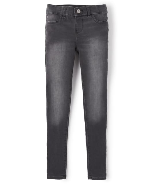 Girls Super-Soft Knit Denim Jeggings