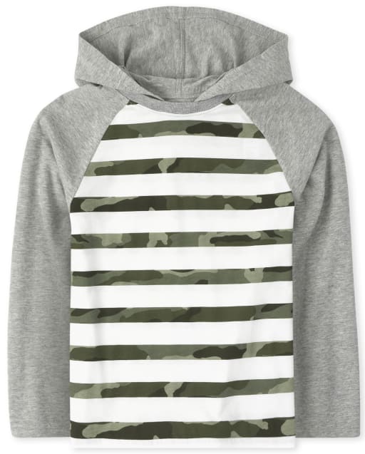 boys striped hoodie