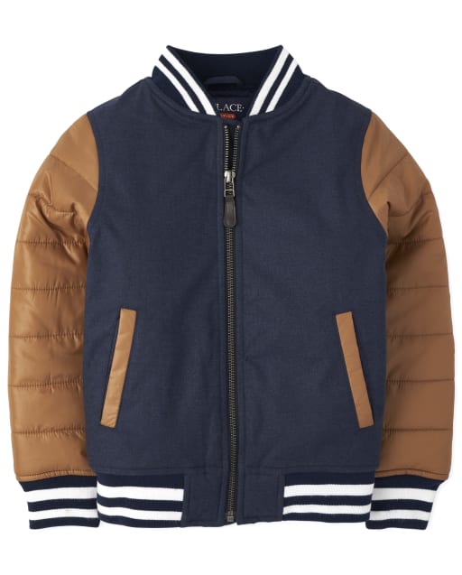 Boys Warmcore PrimaLoft Varsity Bomber Jacket