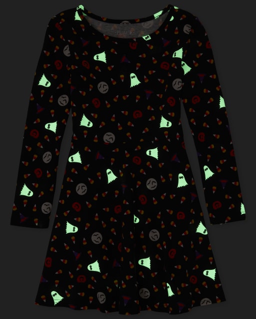 The Childrens Place Girls Long Sleeve Halloween Dress