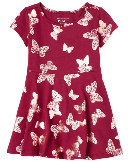 butterfly skater dress