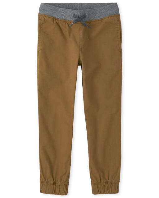 Pantalones jogger elásticos para niños