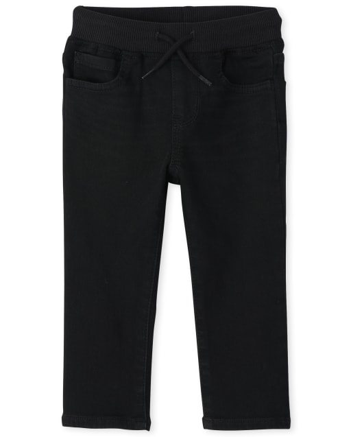 Pantalones de chándal de mezclilla elásticos supersuaves para bebés y niños pequeños
