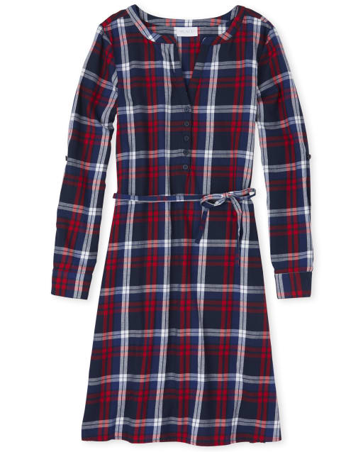 tartan christmas dress womens