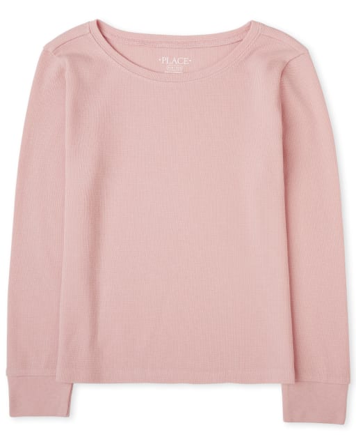 Top térmico de manga larga para niñas