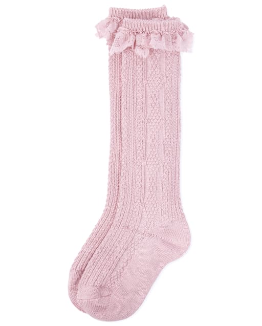 Girls Lace Super Soft Boot Socks