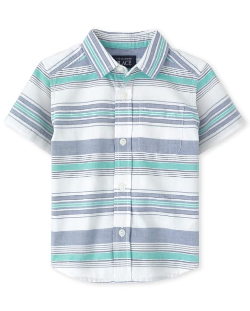 The Childrens Place Baby Boys Toddler Oxford Button Down Shirt