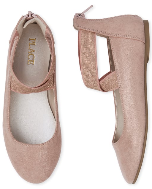 girls gold ballet slippers