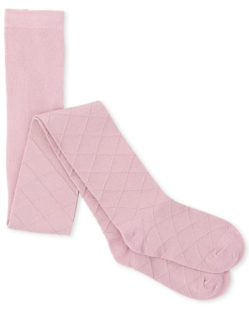 Girls Diamond Pointelle Tights