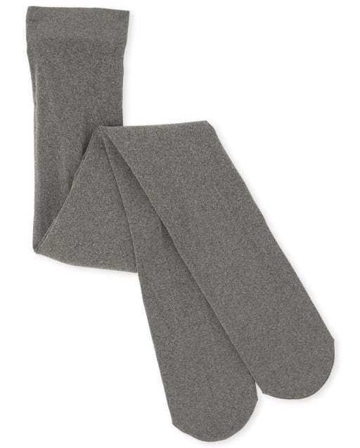 Girls Heathered Microfiber Tights